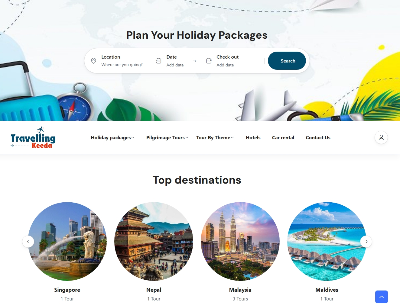 Website portfolio project – travellingkeeda.com